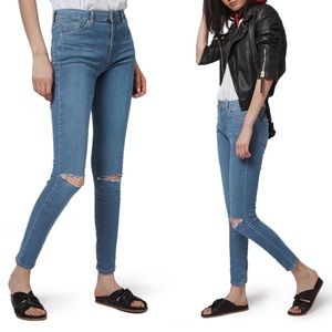 Topshop Leigh Ripped Skinny Jeans